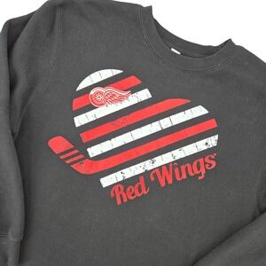 G-III 4Her LRG Detroit Red Wings Sweatshirt Womens NHL Hockey Sportswear Black